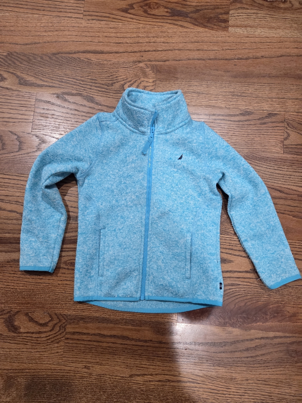 Nautica Kids Light Blue Zip-Up Fleece Jacket
